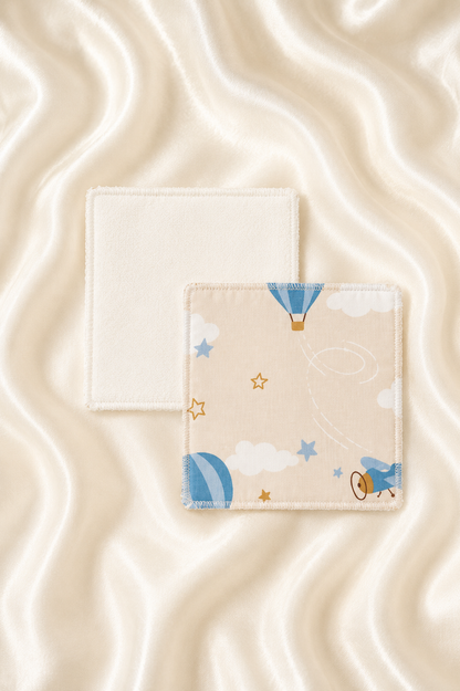 Lingettes lavables bébé - lot de 6