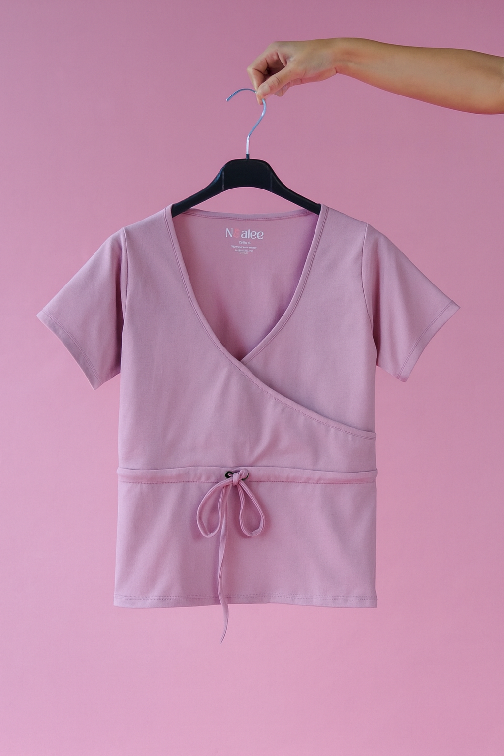 T-shirt d'allaitement absorbant et anti-fuite Noalee - Rose poudré