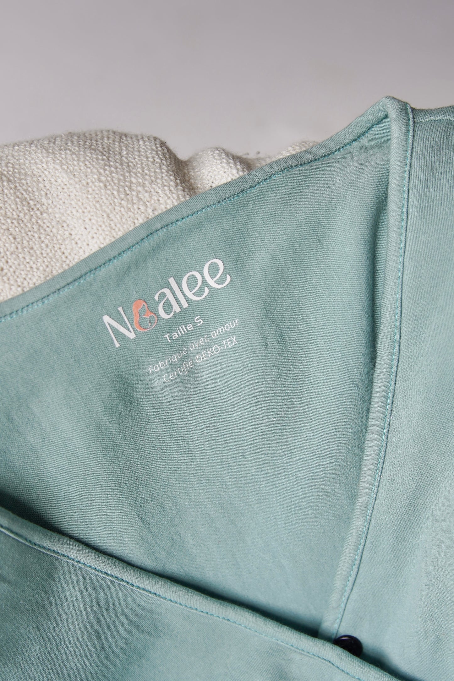 T-shirt d'allaitement absorbant et anti-fuite Noalee - Vert d'eau