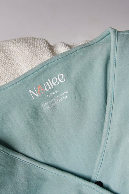 T-shirt d'allaitement absorbant et anti-fuite Noalee - Vert d'eau