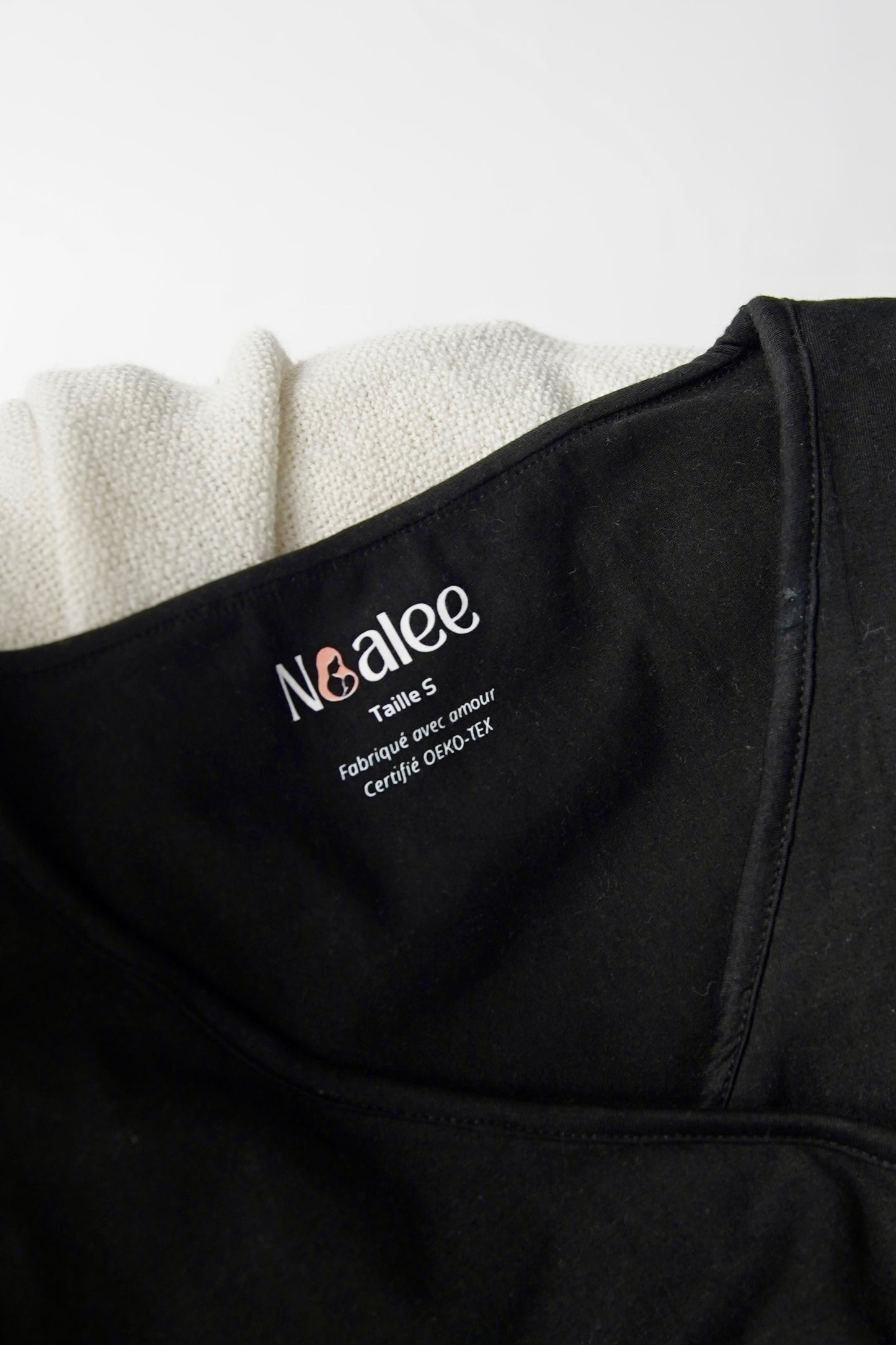 T-shirt d'allaitement absorbant et anti-fuite Noalee - Noir