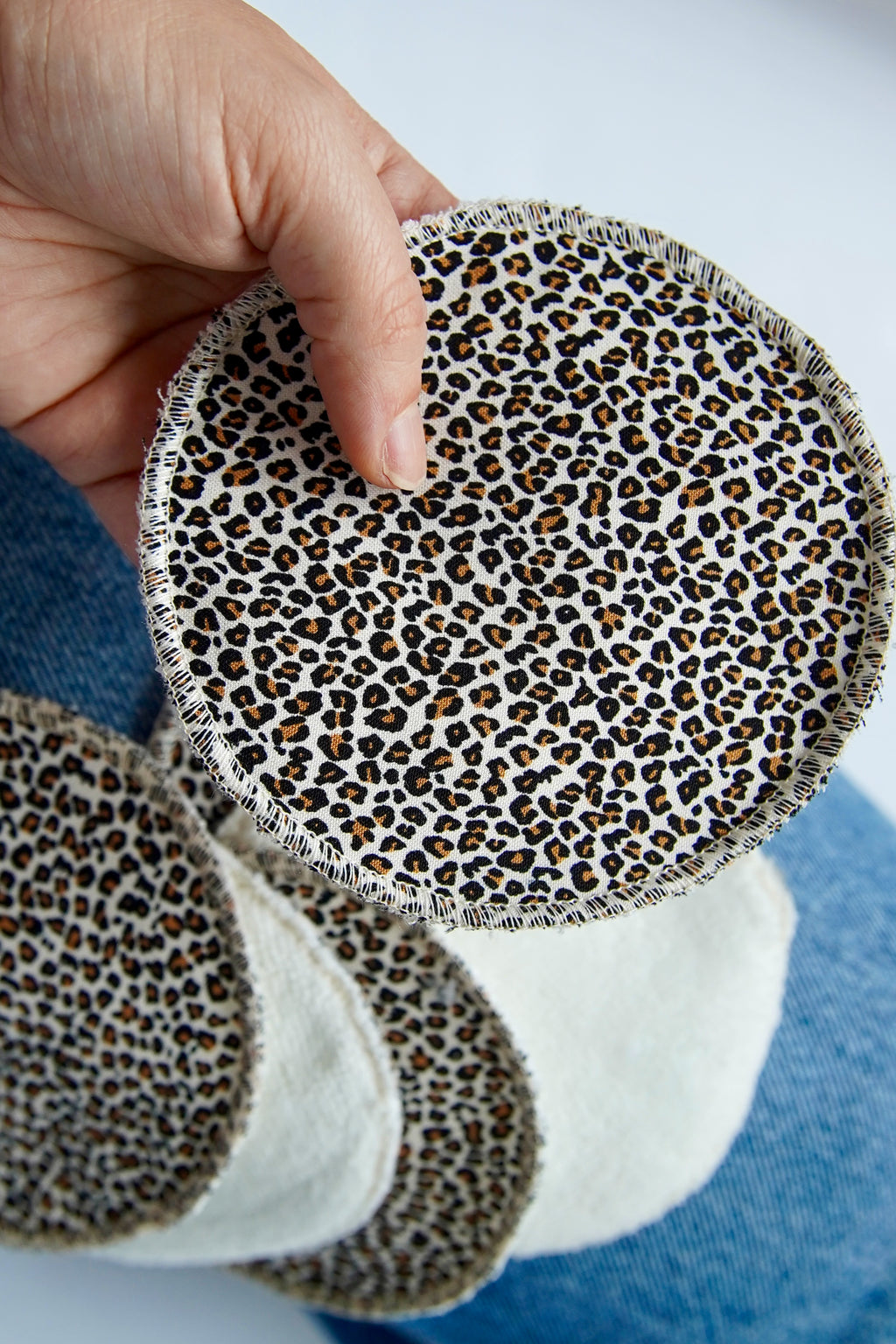 Coussinets d'allaitement lavables - lot de 6 coussinets - Motif léopard 🐆