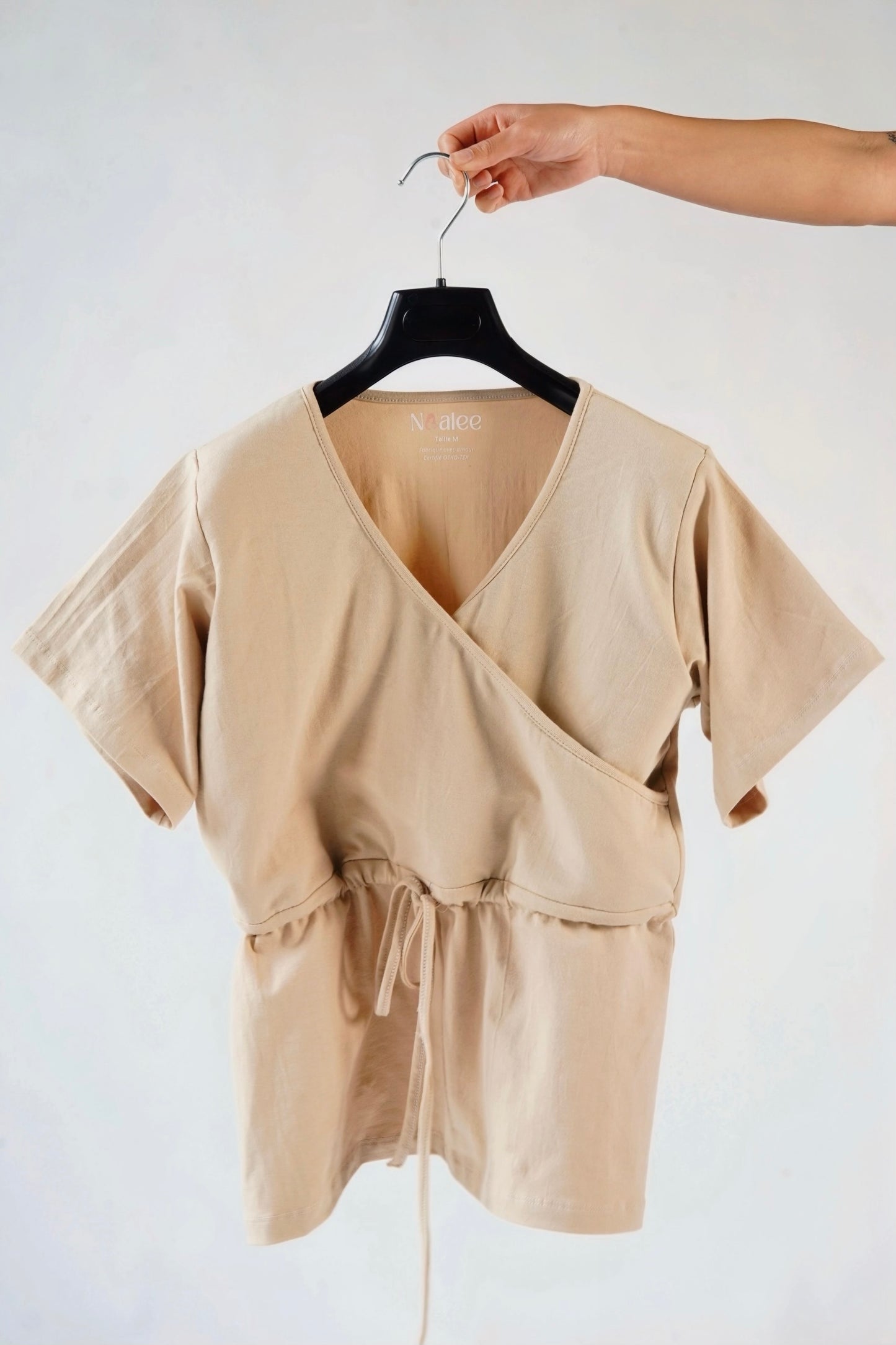 NEW : T-shirt d'allaitement absorbant et anti-fuite Noalee - Beige