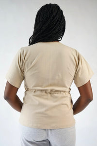 T-shirt d'allaitement absorbant et anti-fuite Noalee - Beige