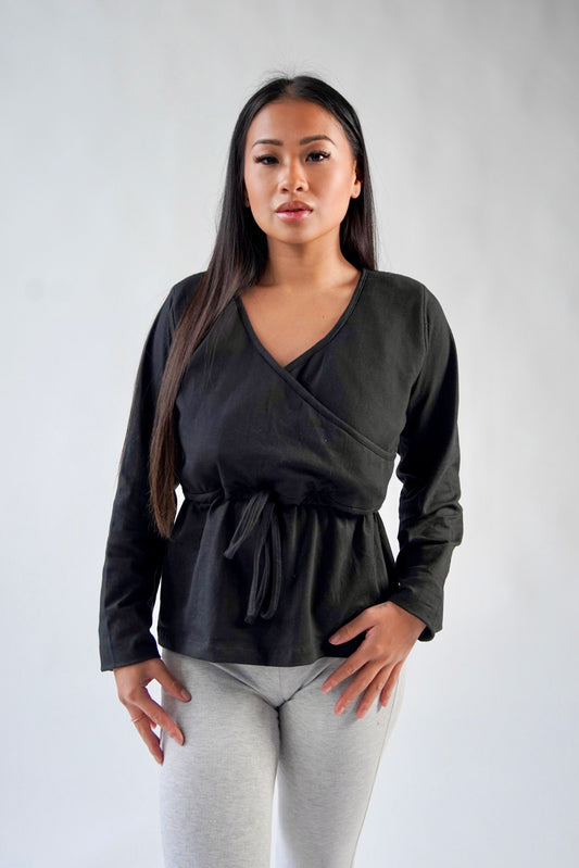 NEW : T-shirt à manches longues d'allaitement absorbant - Noalee