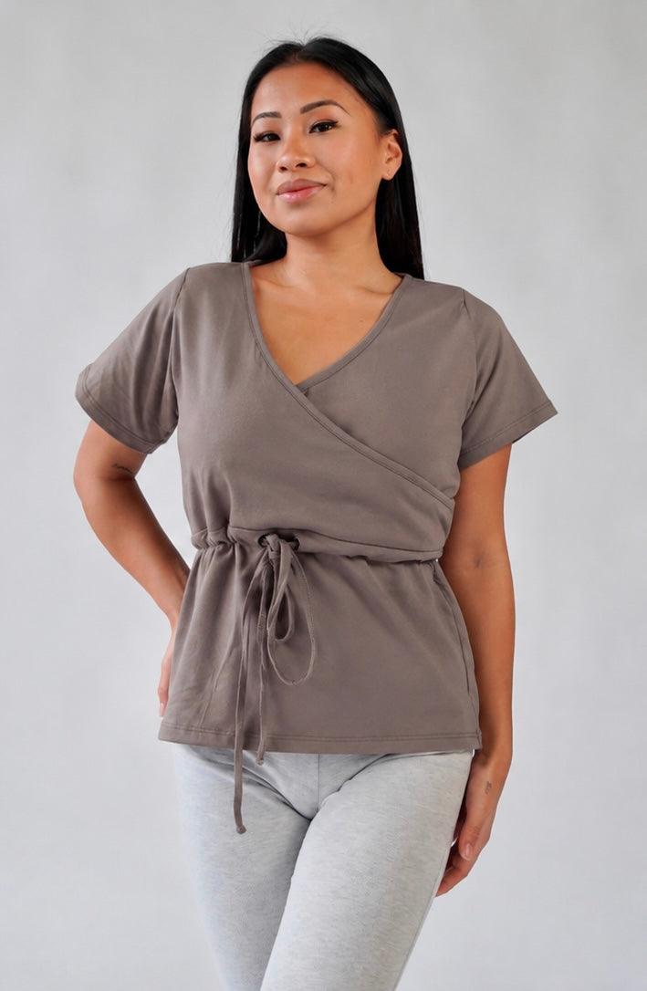 EXCLU : T-SHIRT TAUPE TAILLE L