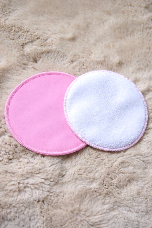 Coussinets d'allaitement lavables - lot de 6 coussinets Rose