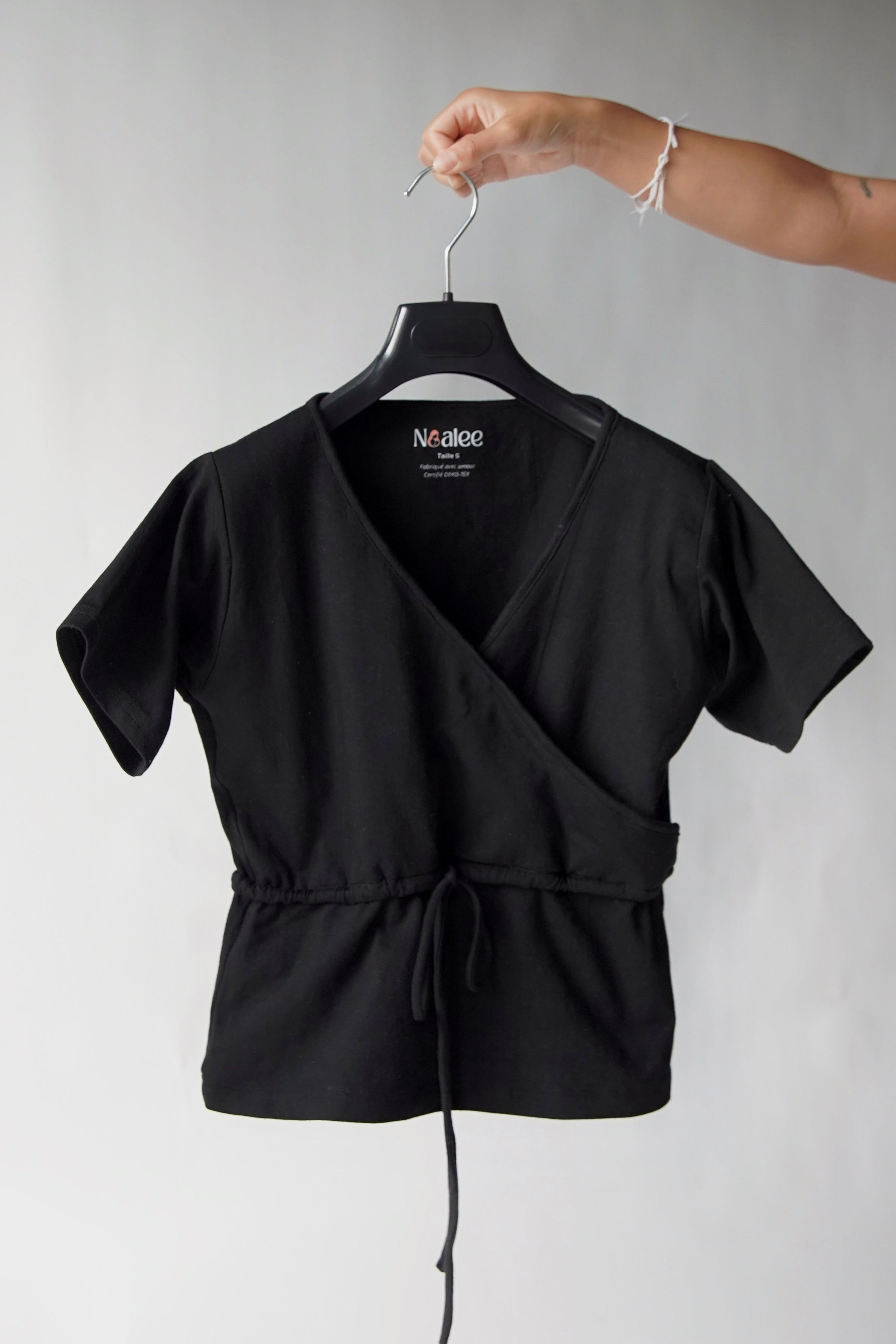 T-shirt d'allaitement absorbant et anti-fuite Noalee - Noir