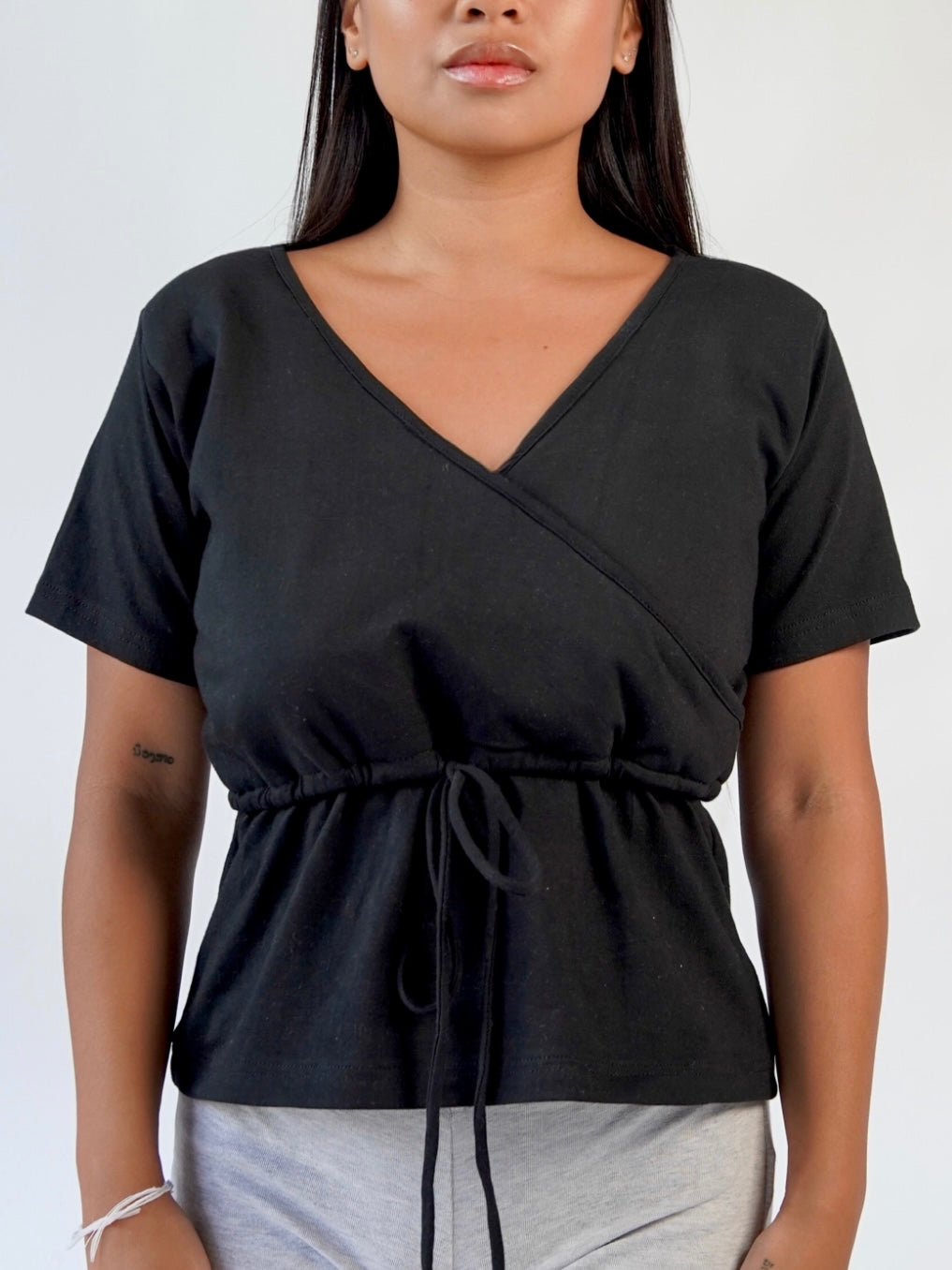 T-shirt d'allaitement absorbant et anti-fuite Noalee - Noir