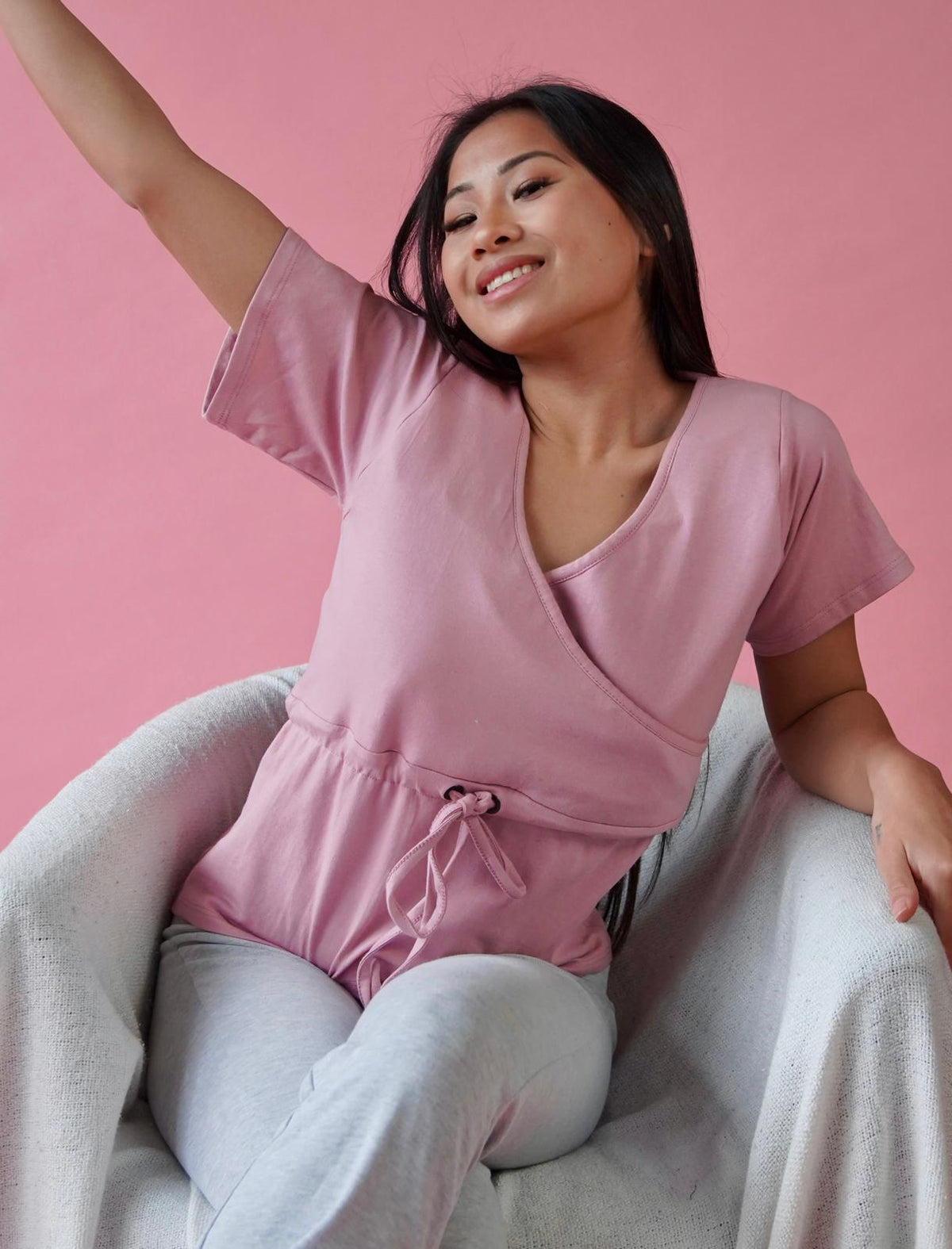 T-SHIRT ROSE TAILLE XL