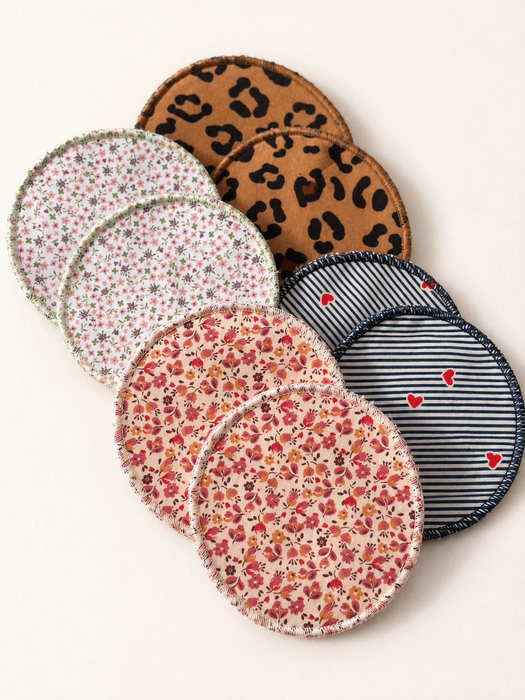 NEWCO : MIX Coussinets d'allaitement lavables - lot de 8 coussinets
