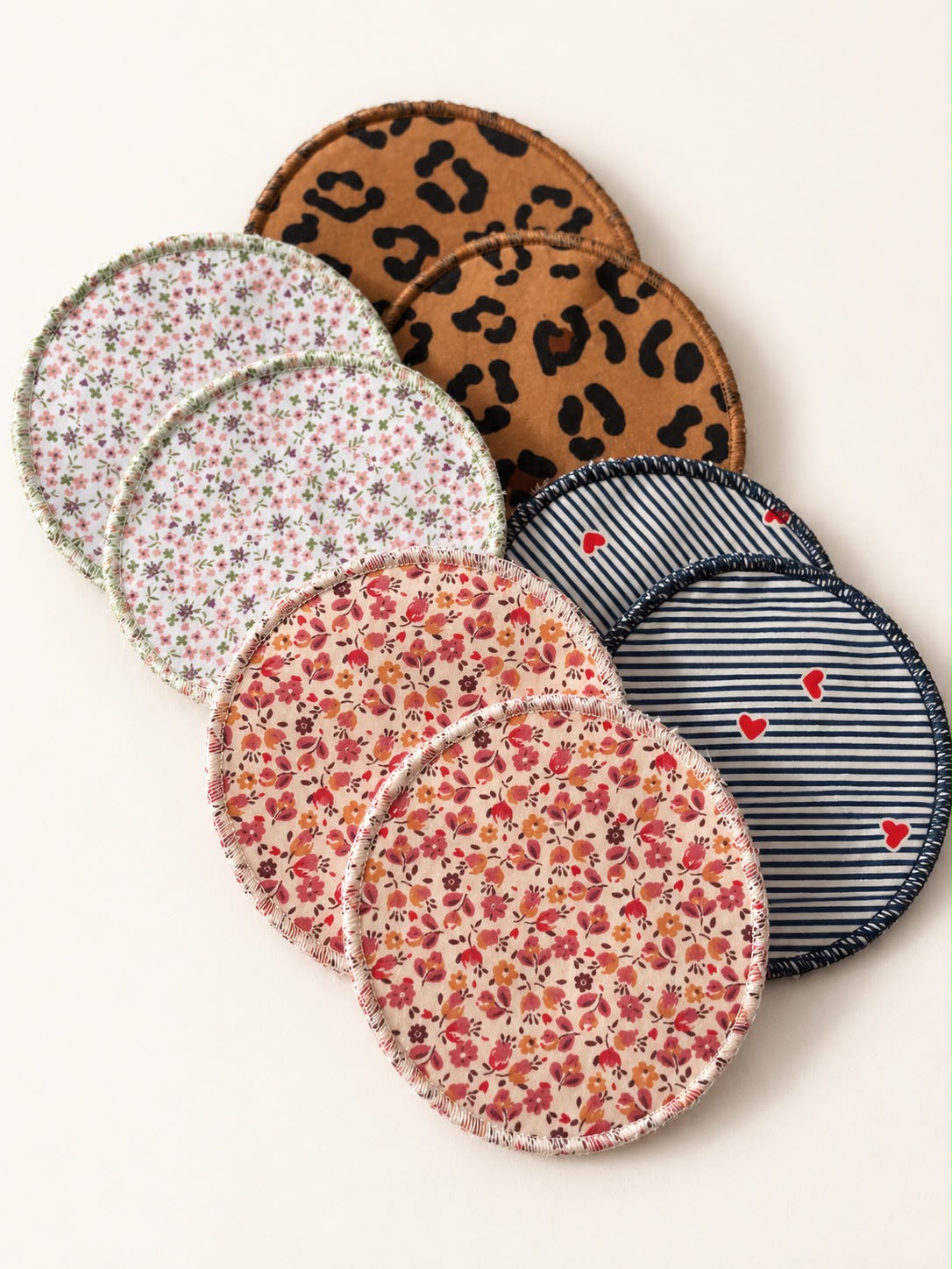 NEWCO : MIX Coussinets d'allaitement lavables - lot de 8 coussinets