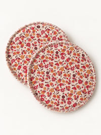 Newco : Coussinets d'allaitement lavables - lot de 6 coussinets Fleuri rose